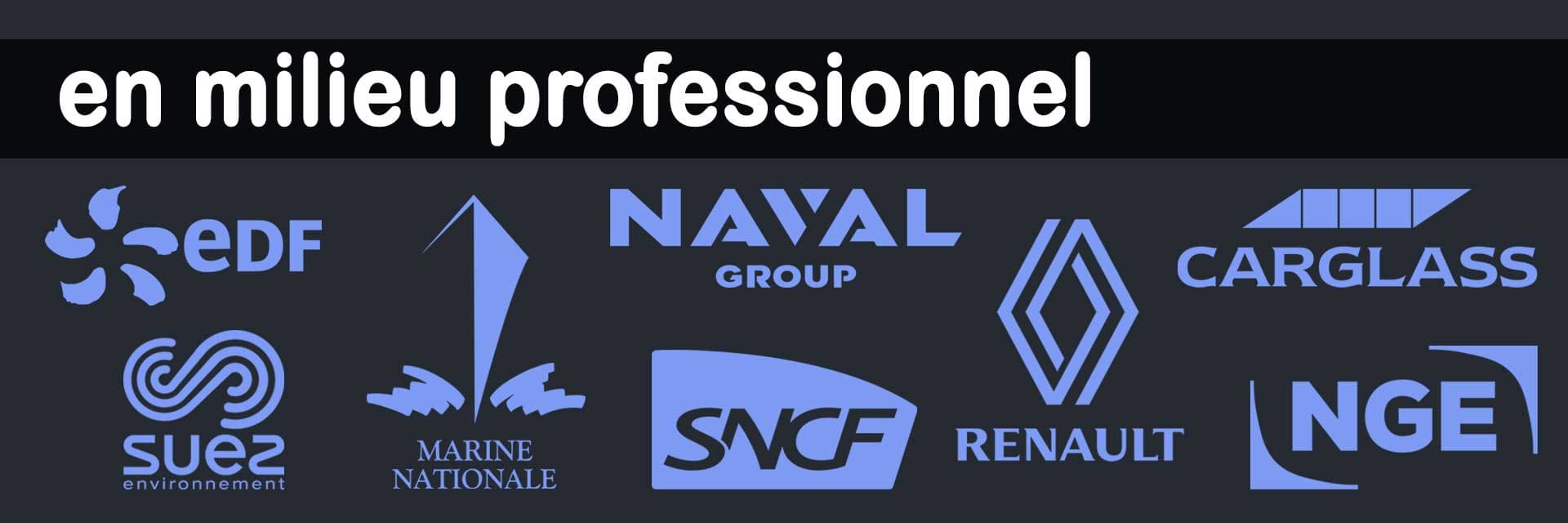 en milieu professionnel